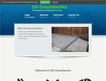 Tablet Screenshot of gngroundworks.com